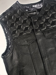 Snake skin Leather motorcycle vest from Canada Snake skin Leather motorcycle vest from Canada
