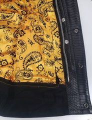 Club Dragon Gold Leather Vest Club Dragon Gold Leather Vest