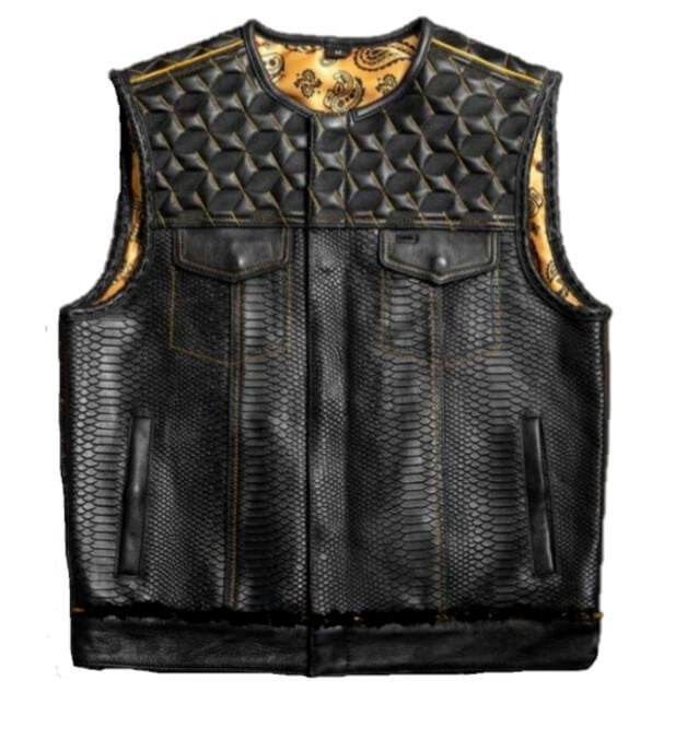 Gold Stitched stiched custom vest toronto Canada Gold Stitched stiched custom vest toronto Canada