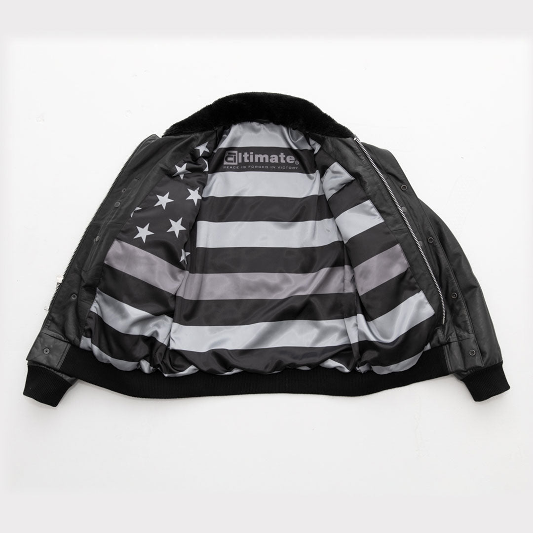 Leather bomber jacket Leather bomber jacket