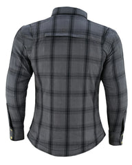Women's Grey Armoured Flannel Shirt Women's Grey Armoured Flannel Shirt