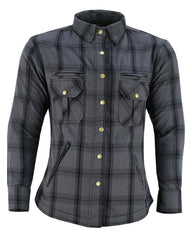 Women's Grey Armoured Flannel Shirt Women's Grey Armoured Flannel Shirt