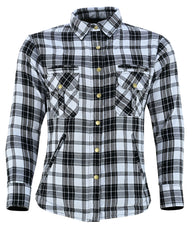 Women's White Armoured Flannel Shirt Women's White Armoured Flannel Shirt