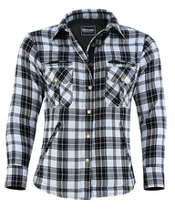 Women's White Armoured Flannel Shirt Women's White Armoured Flannel Shirt