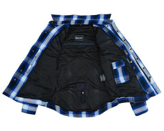 altimate Blue Flannel Motorcycle Mens Shirt altimate Blue Flannel Motorcycle Mens Shirt