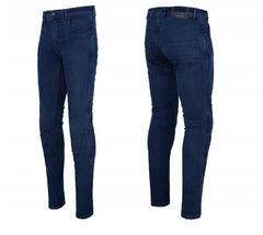 Men's Motorcycle Straight Leg Pants - Blue Denim Men's Motorcycle Straight Leg Pants - Blue Denim