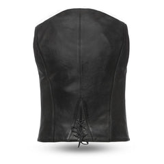 Savannah Women's Motorcycle Western Style Leather Vest Savannah Women's Motorcycle Western Style Leather Vest