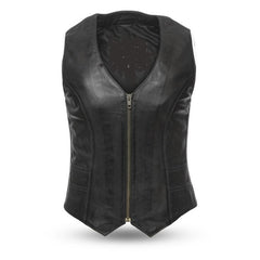 Lambskin  zippered ladies vest toronto Lambskin  zippered ladies vest toronto