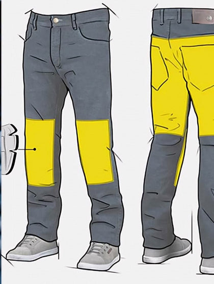 Protective motorcycle pants with Kevlar