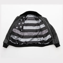 Peacekeeper™ MAGA Leather Bomber Jacket