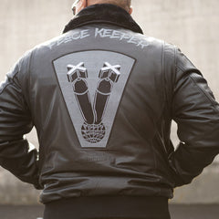 Peacekeeper™ MAGA Leather Bomber Jacket