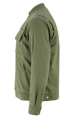 slim side view of motorcycle jacket