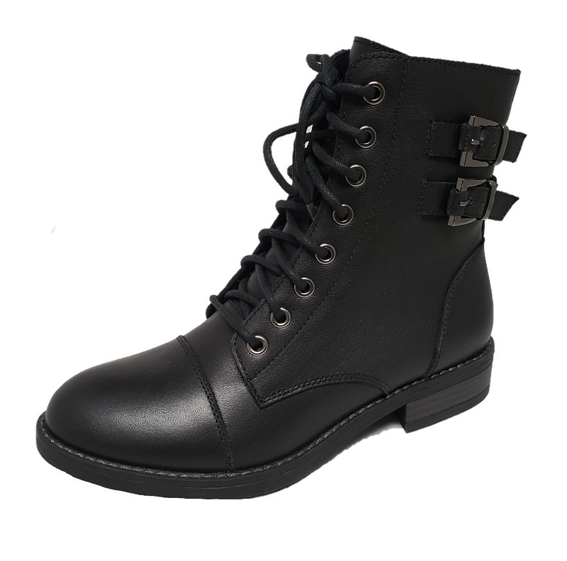 Altimate Women's Charlotte Leather Motorcycle Boot