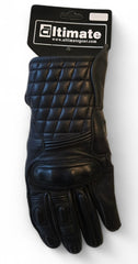 Diamond Dave Black Motorcycle Glove