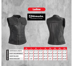 Womens Ludlow Vest- Black