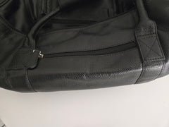 altimate Leather Travel Bag-Black