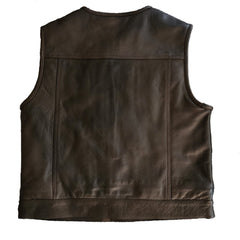 Low Rider Brown Leather Vest