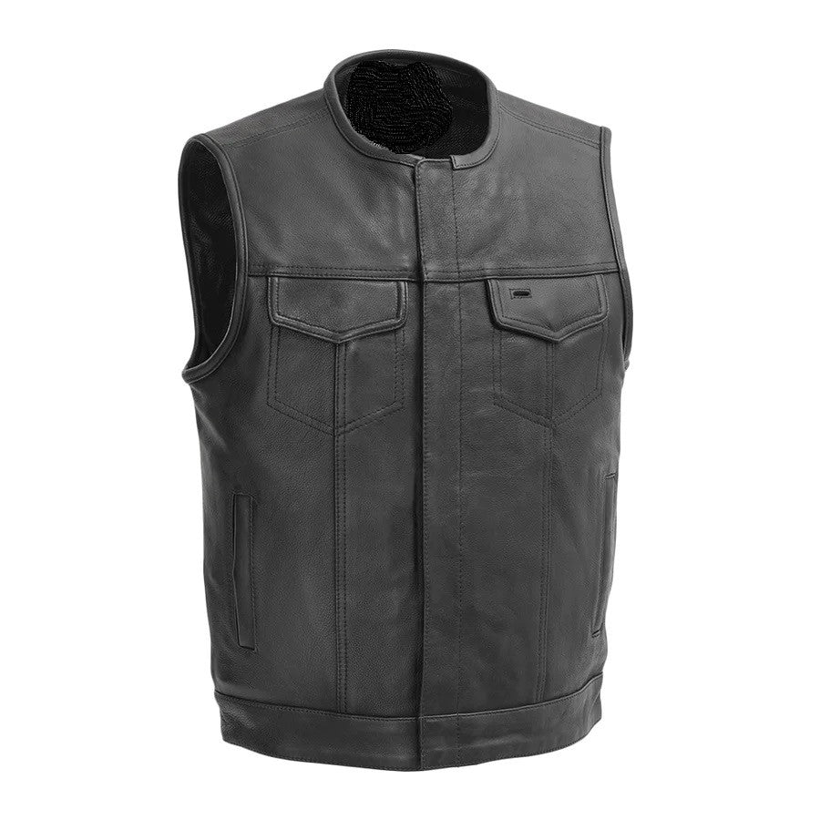 Low Rider Black Leather Vest