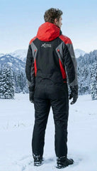 Mens Mono Suit  EXP Snow Max Black n Red