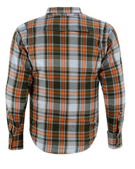 altimate Orange Flannel Motorcycle Mens Shirt