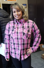 Women's Pink Armoured Flannel Shirt