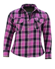 Women's Pink Armoured Flannel Shirt