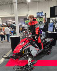 Mens Mono Suit  EXP Snow Max Black n Red