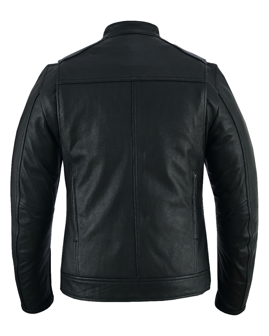 Leather Black Jacket back