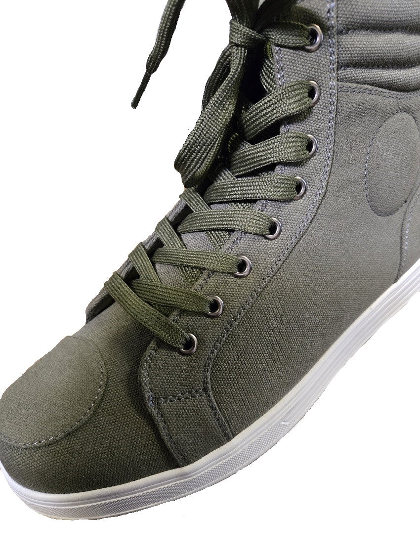 olive green sneaker boot