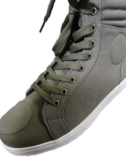 olive green sneaker boot