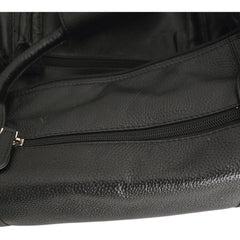 altimate Leather Travel Bag-Black