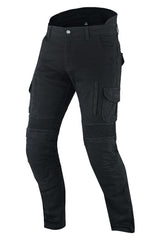 Men's Motorcycle Cargo Pants - Black