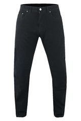 Mens Motorcycle Straight Leg Pants Black