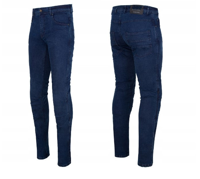 Men's Motorcycle Straight Leg Pants - Blue Denim