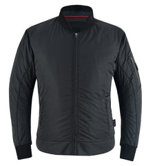 altimate Guardian Bomber CE Textile Motorcycle Jacket-Black