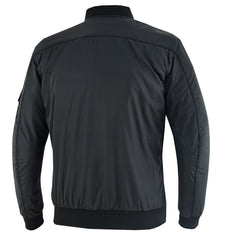 altimate Guardian Bomber CE Textile Motorcycle Jacket-Black