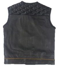 Club Dragon Gold Leather Vest