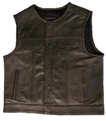 Low Rider Brown Leather Vest