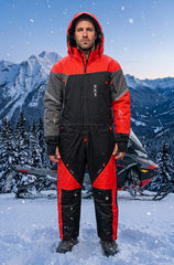 Mens Mono Suit  EXP Snow Max Black n Red