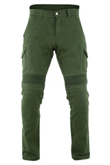 Men's Motorcycle Cargo Pants - Olive