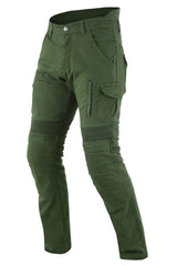 Men's Motorcycle Cargo Pants - Olive