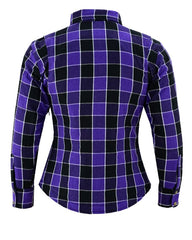 Women's Purple Armoured Flannel Shirt