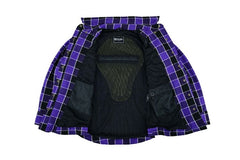 Women's Purple Armoured Flannel Shirt