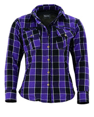 Women's Purple Armoured Flannel Shirt