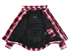 altimate Red Flannel Motorcycle Mens Shirt