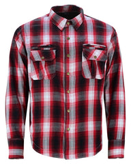 altimate Red Flannel Motorcycle Mens Shirt