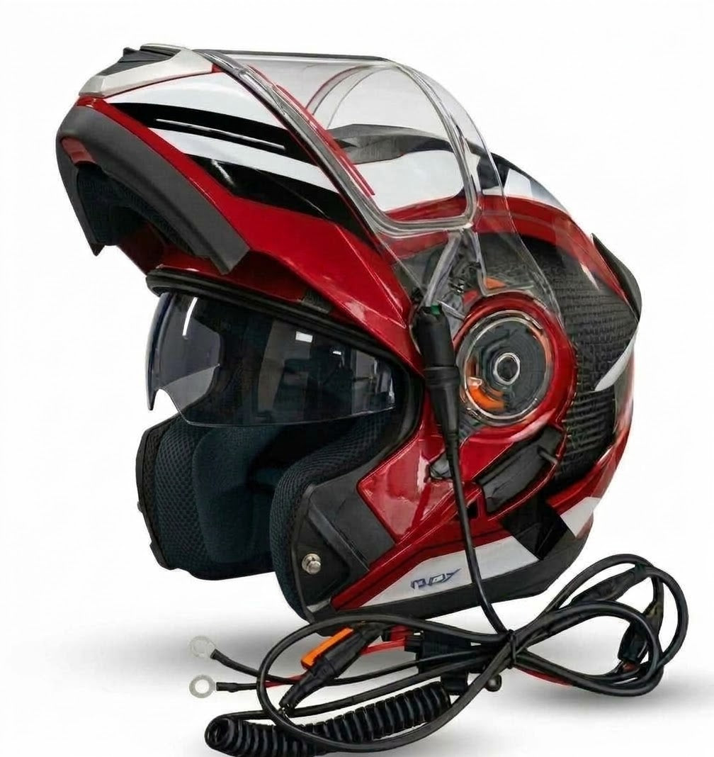 Red snowmobile Helmet