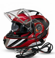 Snowmobiling helmet  with flip up front