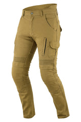 Men's Motorcycle Cargo Pants - Tan