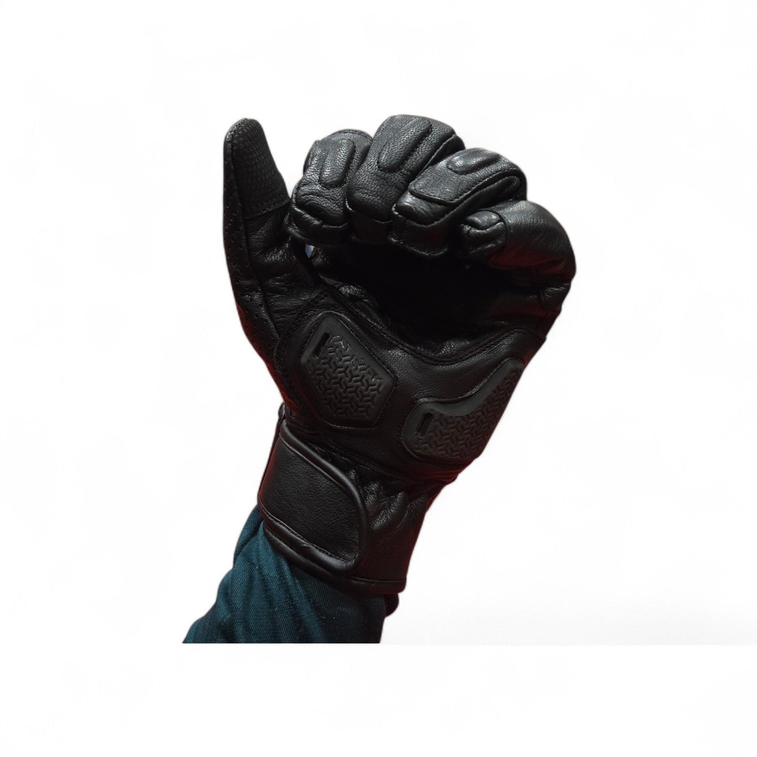 Black leather glove